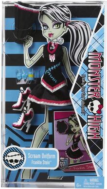 Monster High Doll Frankie Stein Dawn of the Dance Neon Pink Fishnet Tights