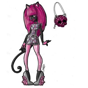 poupeé monster high catty noir