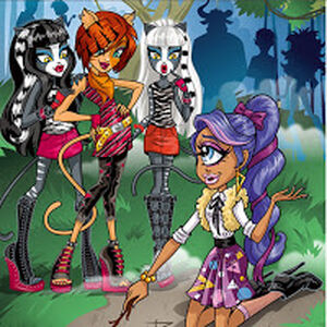 monster high toralei meowlody and purrsephone