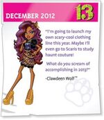 2013 screams - Clawdeen Wolf