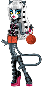White cat monster high doll shop