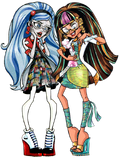 Profile art Mad Science - Cleo and Ghoulia