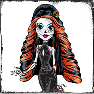 Skelita's artwork from Monster High Korea Facebook page