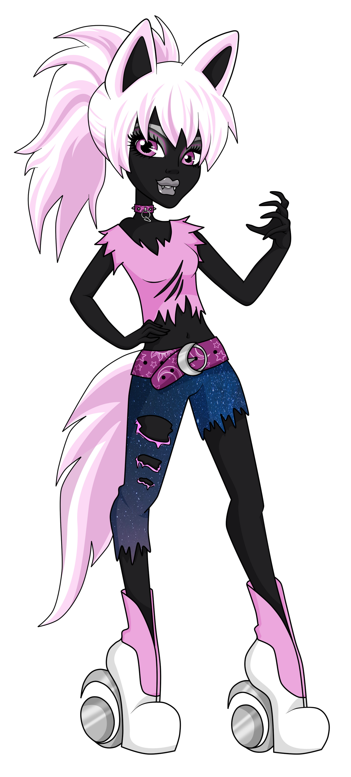 Lucy Hellstar (Party Fit): Monster High Oc Outfit