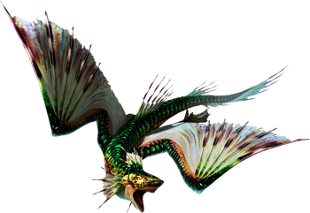 MH3U-Green Plesioth Render 001