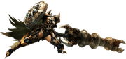 MH4U-Gunlance Equipment Render 001