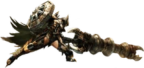 MH4U-Gunlance Equipment Render 001