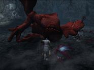 Huge Red Khezu Face