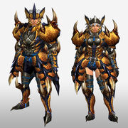 FrontierGen-Tigrex G Armor (Blademaster) (Front) Render