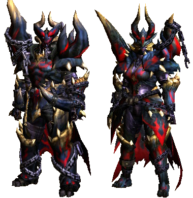 Monster Hunter Black Diablos Armor (Dual Sword) by Gegopat on DeviantArt