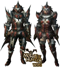 MH3-Rathalos Armor (Blademaster) Render