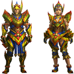 MH4U-Najarala Armor (Blademaster) Render 001