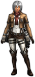 FrontierGen-Survey Corps Armor (Female) (Both) (Front) Render