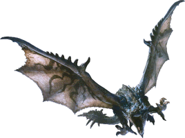 MHW-Azure Rathalos Render 001