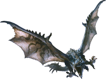 MHW-Azure Rathalos Render 001