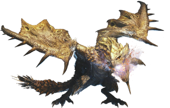 MHWI-Gold Rathian Render 001