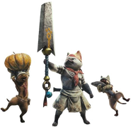 Meowscular Chef MHW Render