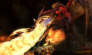 Teostra's fire breath.