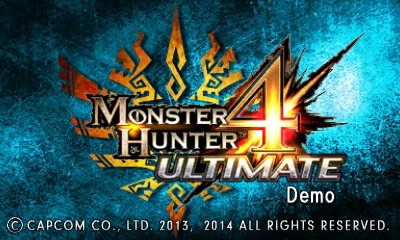 User Blog Kogath Monster Hunter 4 Ultimate Demo Tutorial Monster Hunter Wiki Fandom