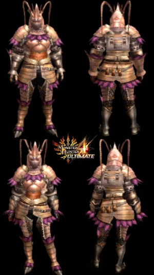 Lobster Armor (Blademaster) (MH4U) | Monster Hunter Wiki