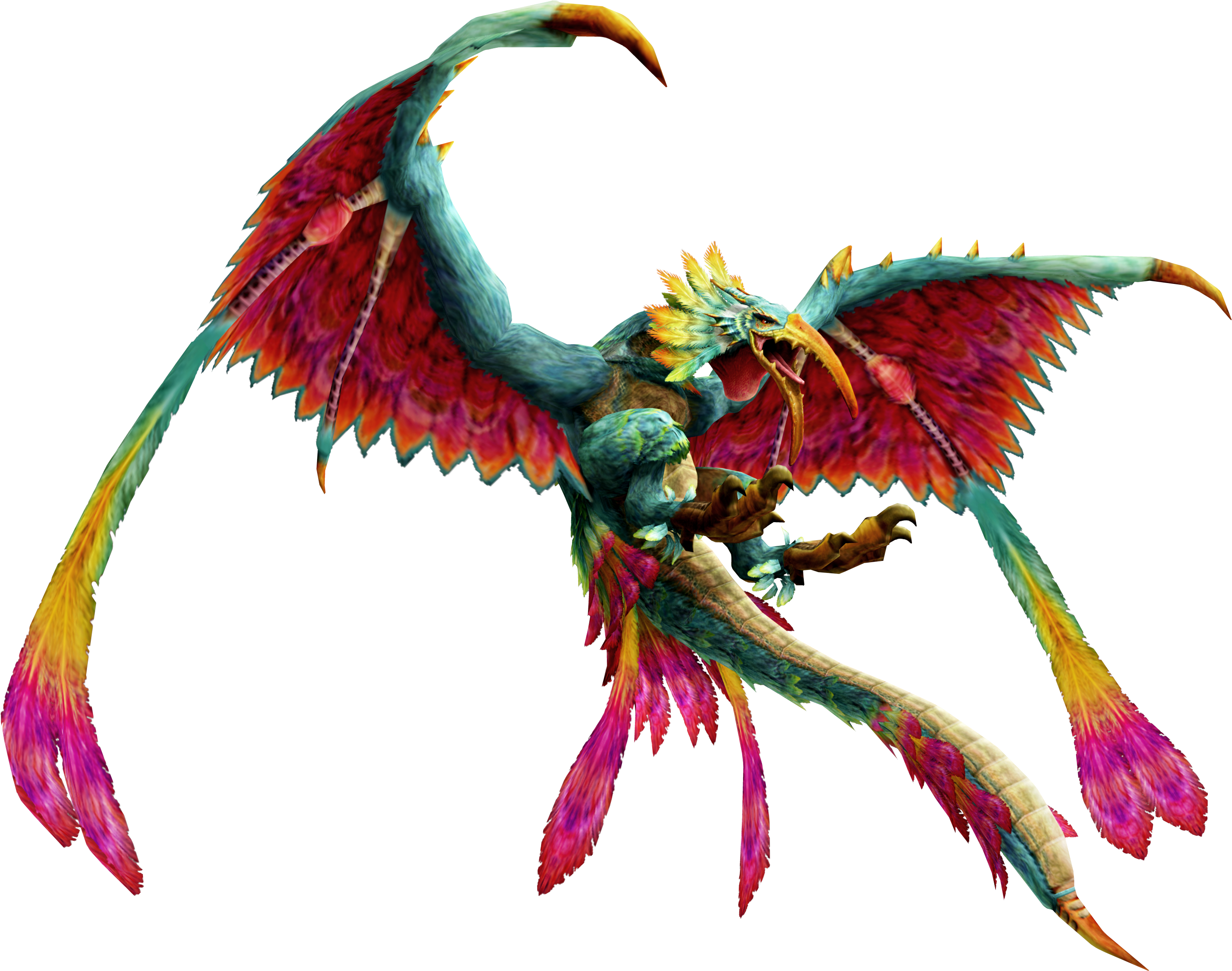 Renders for the new monsters of Monster Hunter Rise!