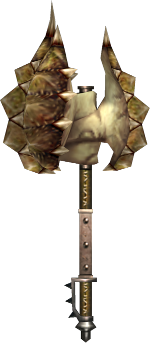 Stuffed Diablos Hunter layered weapon (Hammer)