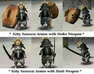 With samurai armor