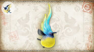 MHRise-Yellow Spiribird Render 001