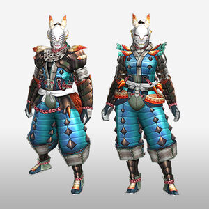 FrontierGen-Inari Armor (Blademaster) (Front) Render