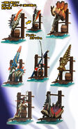 Weapon figurines from Monster Hunter 3
