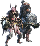 MHW-Sword & Shield Equipment Render 001