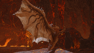 A Rathalos marking territory