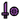 Sword and Shield Icon Purple