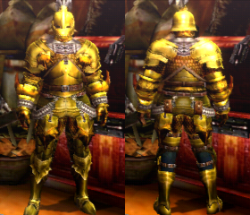 Golden Lune Z Armor Blademaster Mh4u Monster Hunter Wiki Fandom