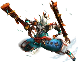 MHFG-Render Equipo Tonfa 002