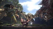 Con Rathalos e Rathian