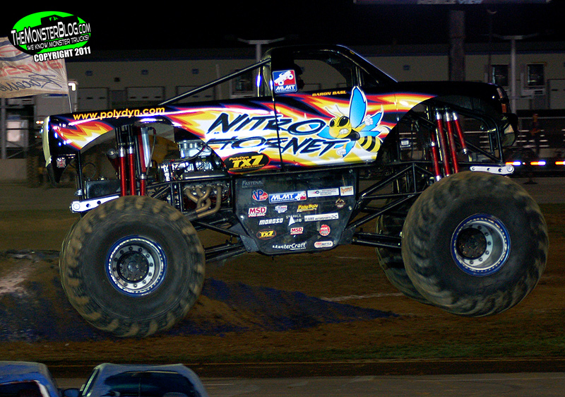 Monster Jam - Nitro Hornet Freestyle In New Orleans - Jan 25, 2014 