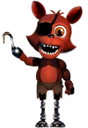 Foxy in FNAF World as a hero.