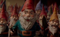 The Lawn Gnomes, as they appear in the 2015 Goosebumps film.