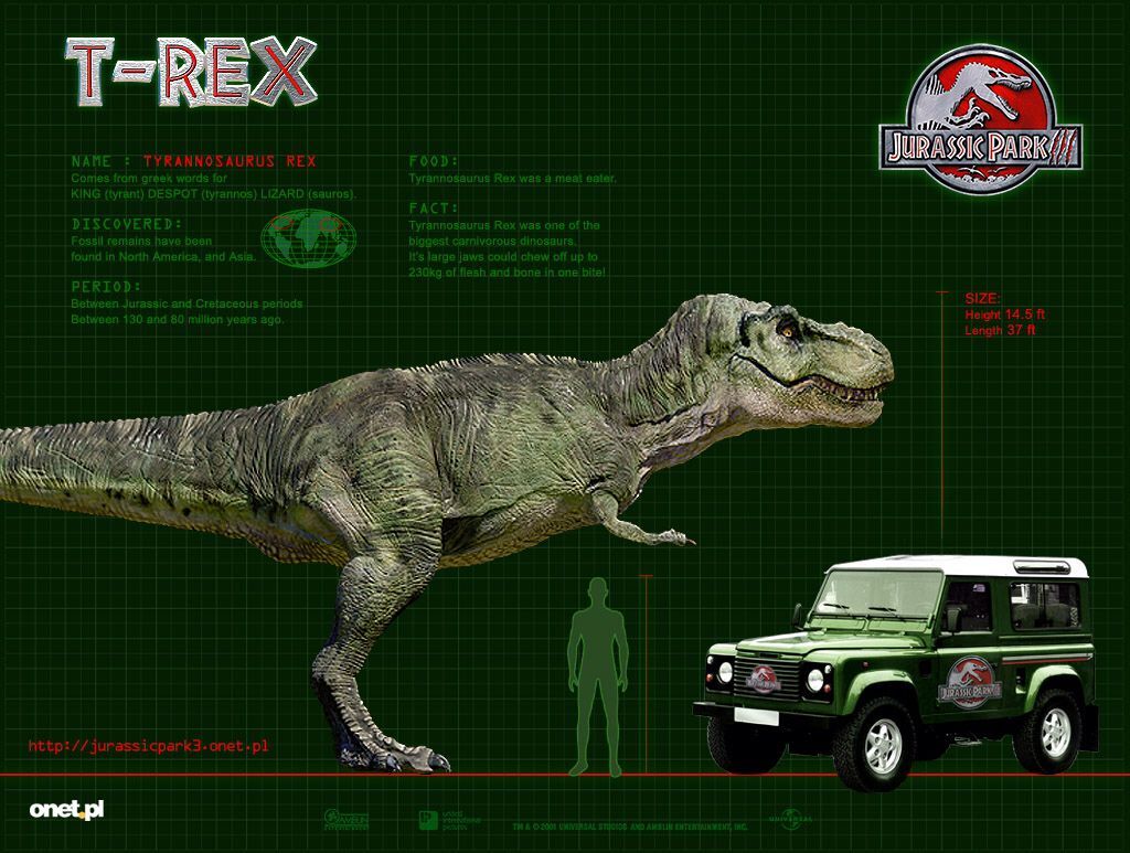 jurassic park 3 tyrannosaurus rex