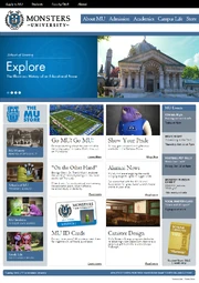 The Monsters University website