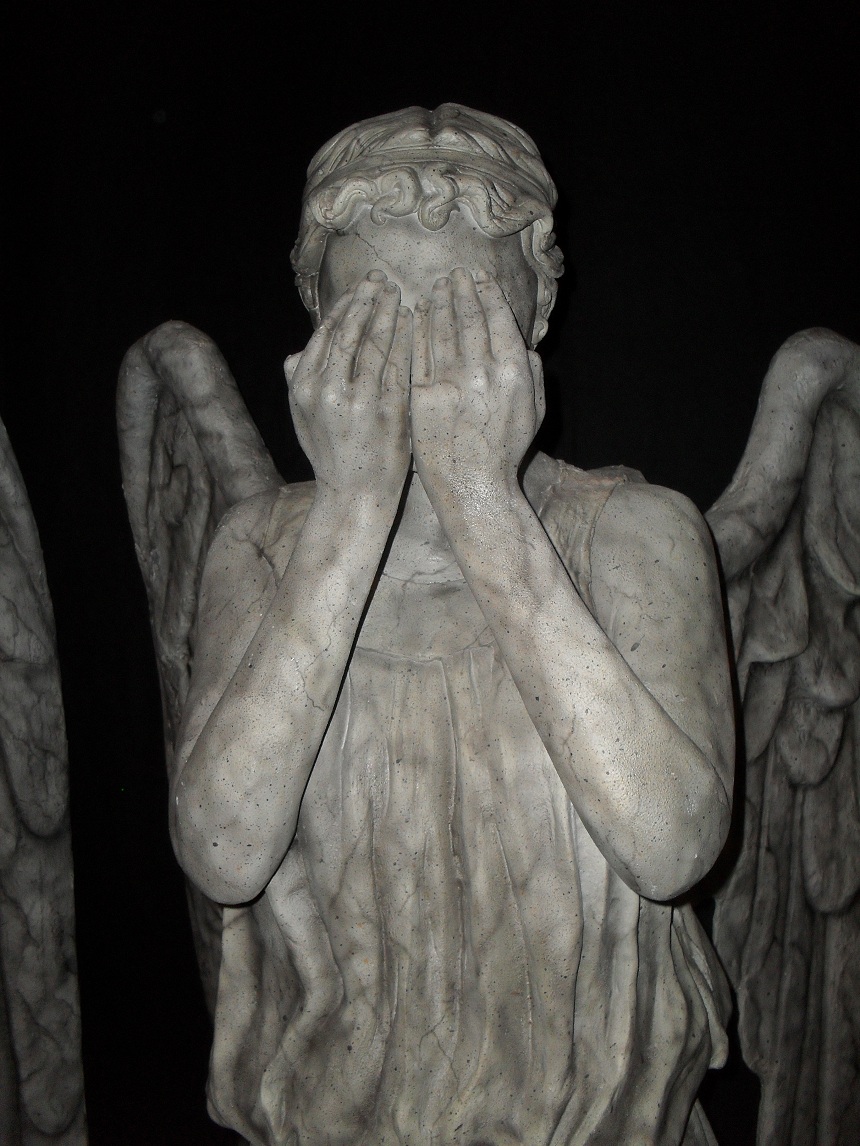 weeping angel smiling