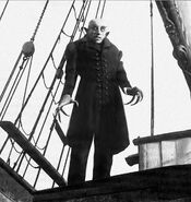 Count Orlok on the ship in Nosferatu.