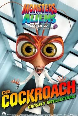 monsters vs aliens dr cockroach dance