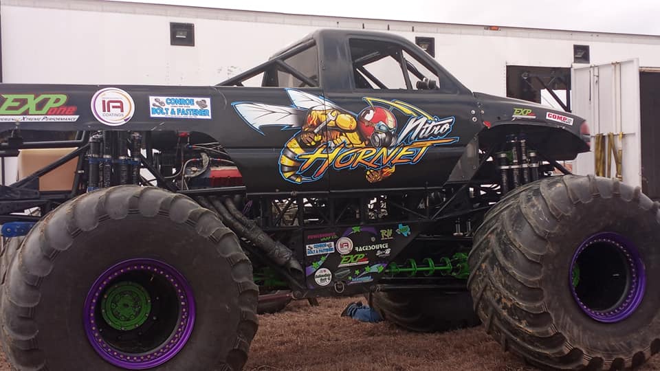 Monster Jam - Nitro Hornet Freestyle In New Orleans - Jan 25, 2014 