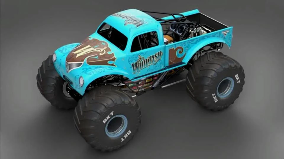 whiplash monster truck hot wheels