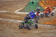 Stone Crusher ATV (behind Monster Energy) used exclusively in the 2015 Monster Jam Fox Sports 1 Championship Series.