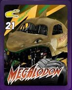 Brown/Milestone Megalodon in Monster Jam Showdown.