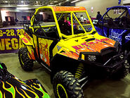 Yellow El Toro Loco Speedster featured exclusively in the Monster Jam Triple Threat Series, circa 2015-16.