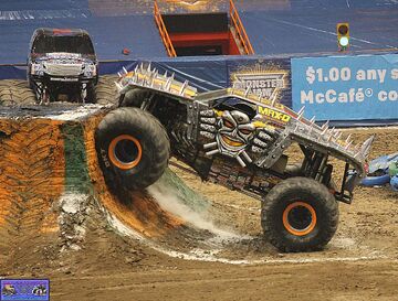 Red max d sales monster truck toy